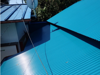 ガルバリウム波板(小波)施工後