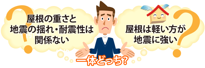 屋根の重さと地震の揺れ・耐震性は関係ない?屋根は軽い方が地震に強い?一体どっち?