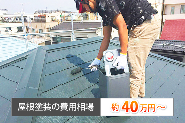 屋根塗装の費用相場は約40万円~